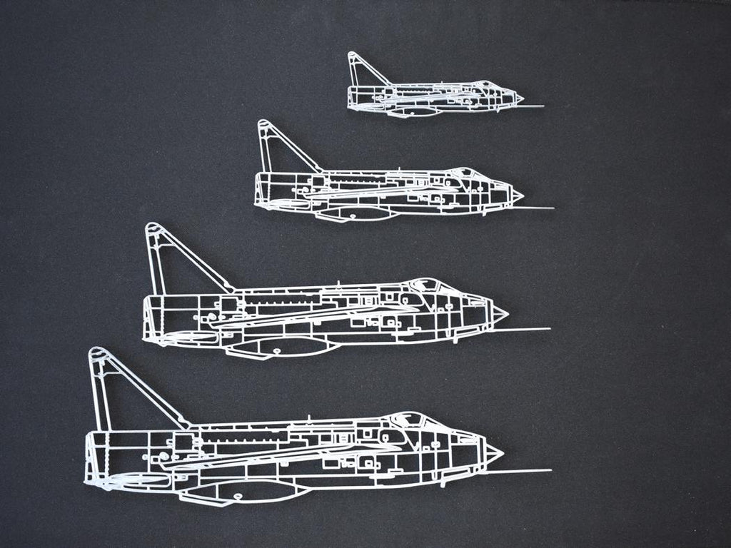 English Electric Lightning F.1 (Side View) Cold War RAF Jet Fighter Wall Art (20-45cm)