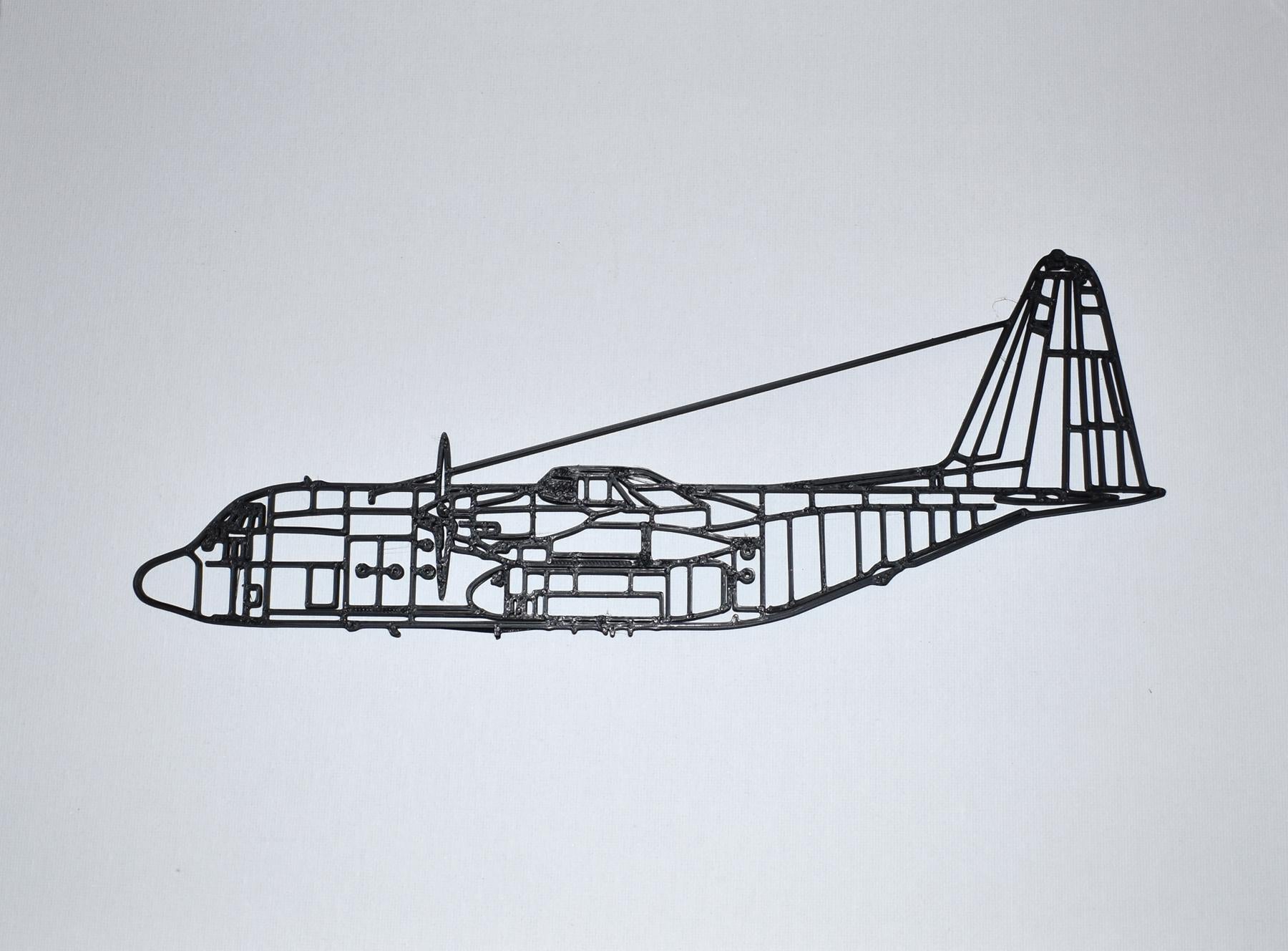 Lockheed Hercules C.1 (C-130K) Profile Artwork for the wall, desktop, shelf, mantelpiece etc (30cm long)