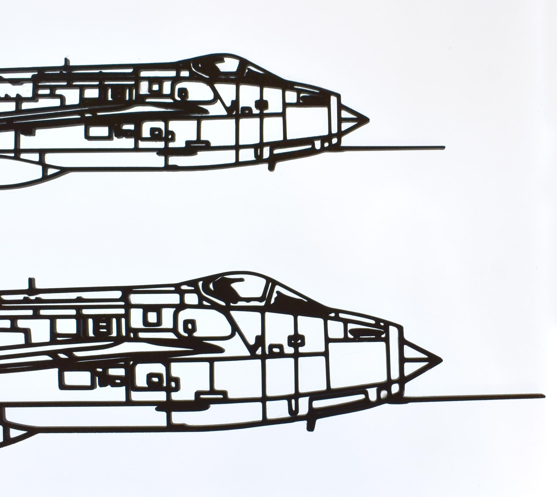 English Electric Lightning F.1 (Side View) Cold War RAF Jet Fighter Wall Art (20-45cm)