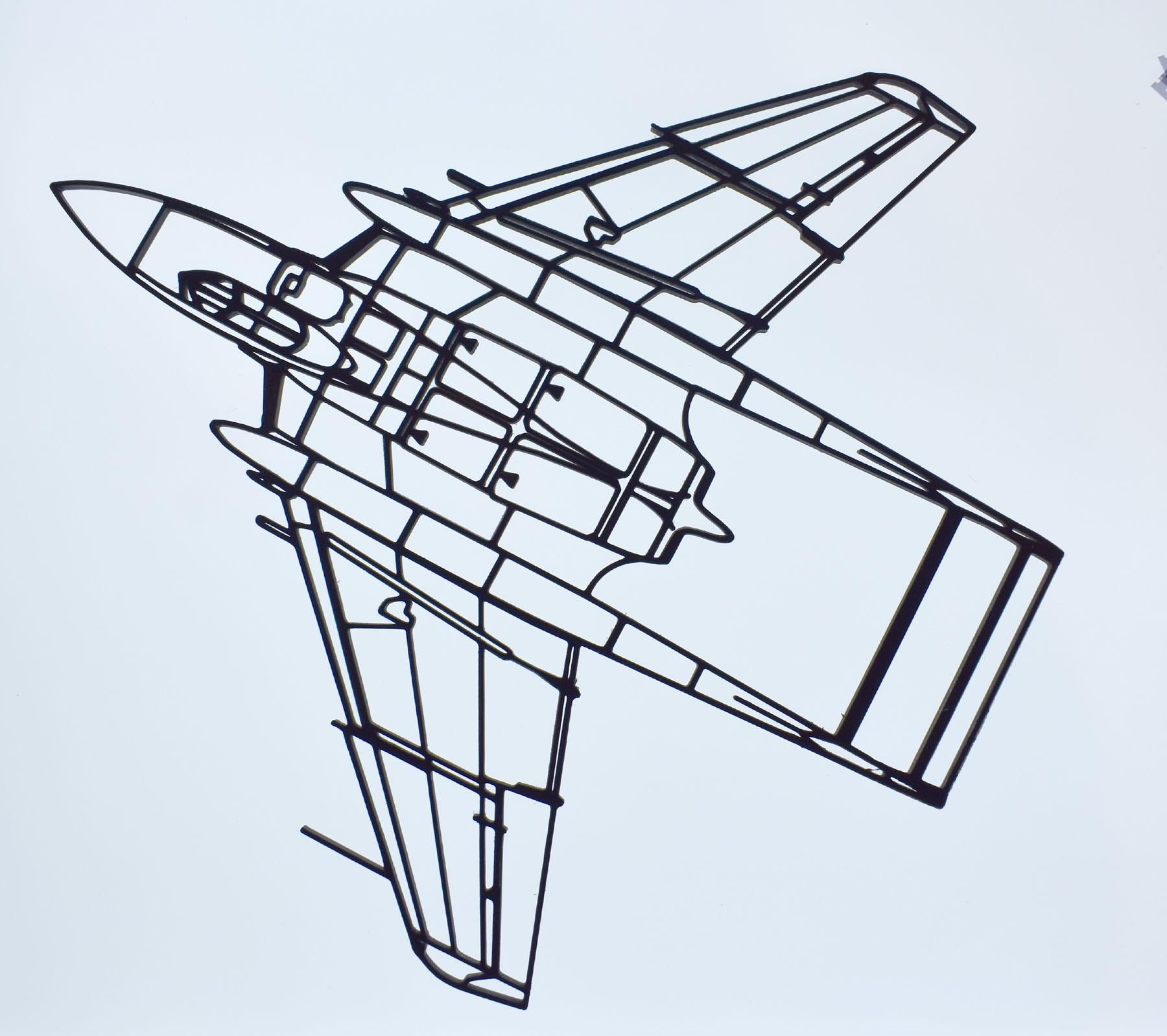 de Havilland Sea Vixen FAW.2 Jet Fighter Wall Art - 20cm-45cm in length