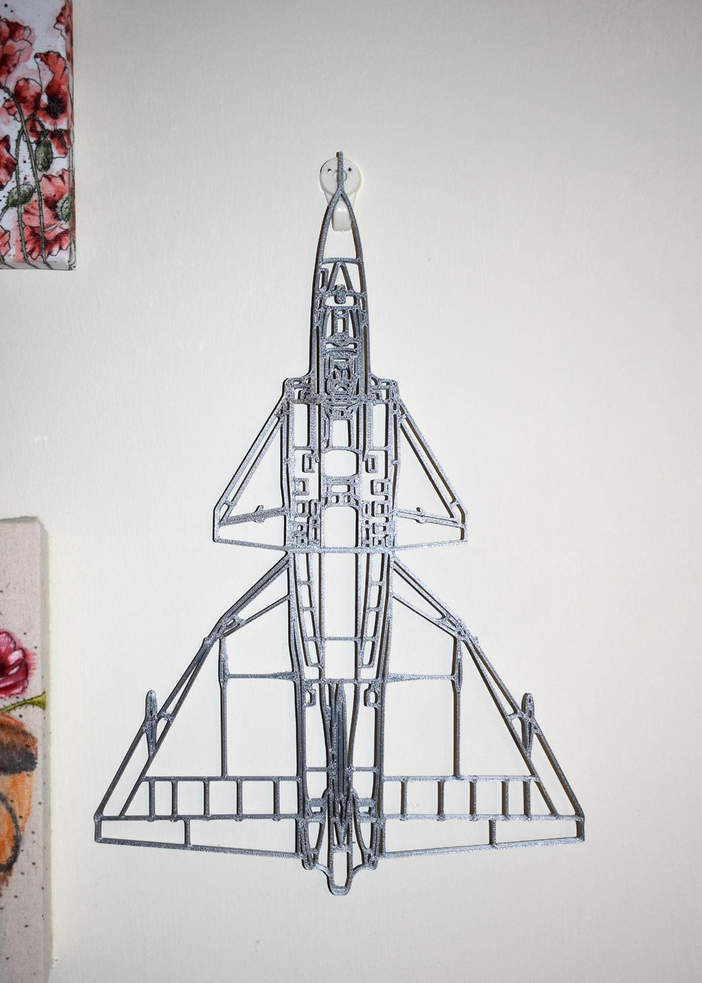 3D Printed Saab Viggen Jet Fighter Wall Art - (20cm to 45cm in length)