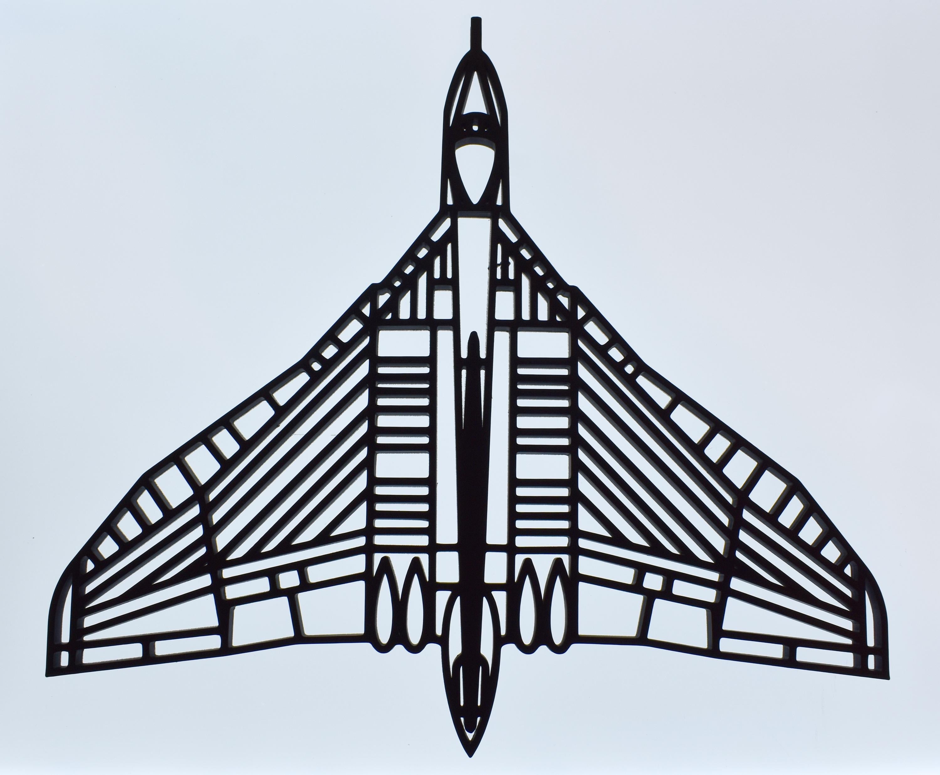 Avro Vulcan, RAF Cold War Jet Bomber Wall Art - (20cm to 40cm span)