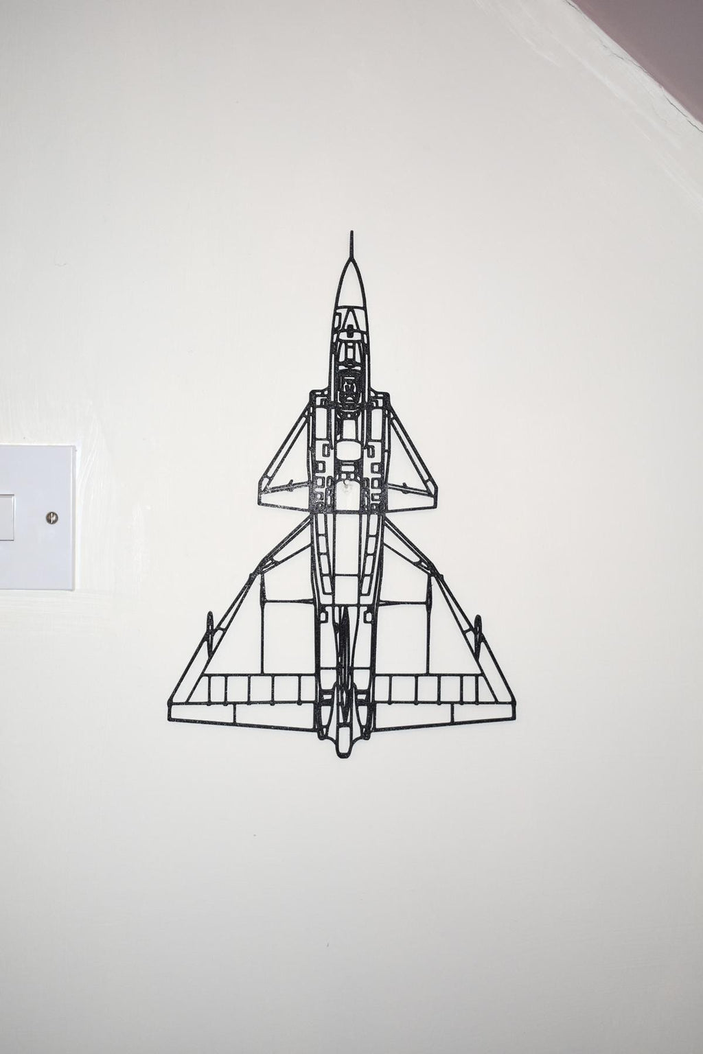 3D Printed Saab Viggen Jet Fighter Wall Art - (20cm to 45cm in length)