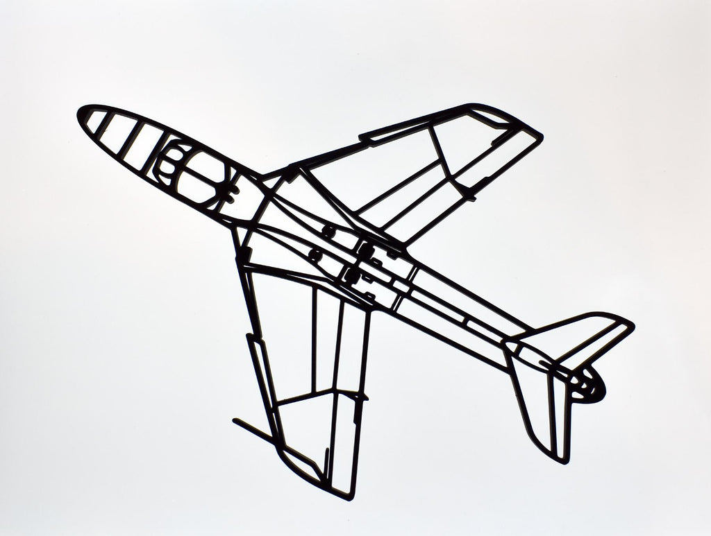 Hawker Hunter T.7 two-seat Jet Trainer Wall Art - 20cm to 45cm in length