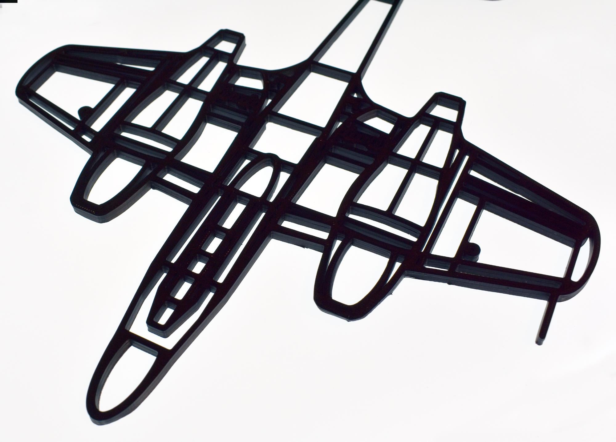 Gloster Meteor T.7 two-seat Jet Trainer Wall Art (20cm to 45cm in length)