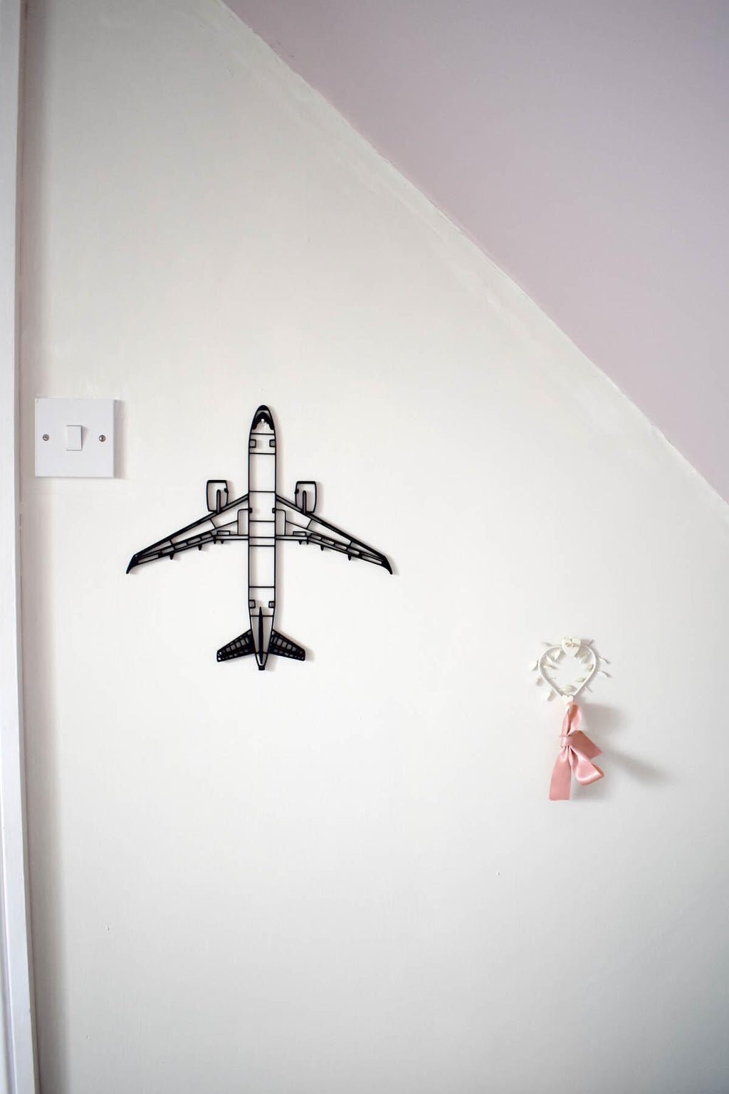 Airbus A220, five-abreast narrow-body airliner Wall Art - (20 to 40cm span)