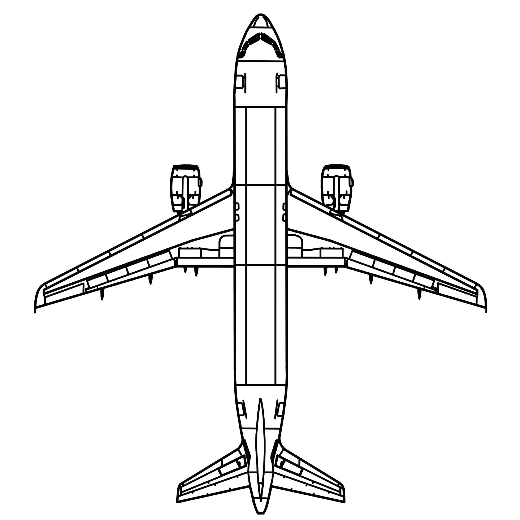 Airbus A320, narrow-body jet airliner Wall Art - (20 to 40cm long)