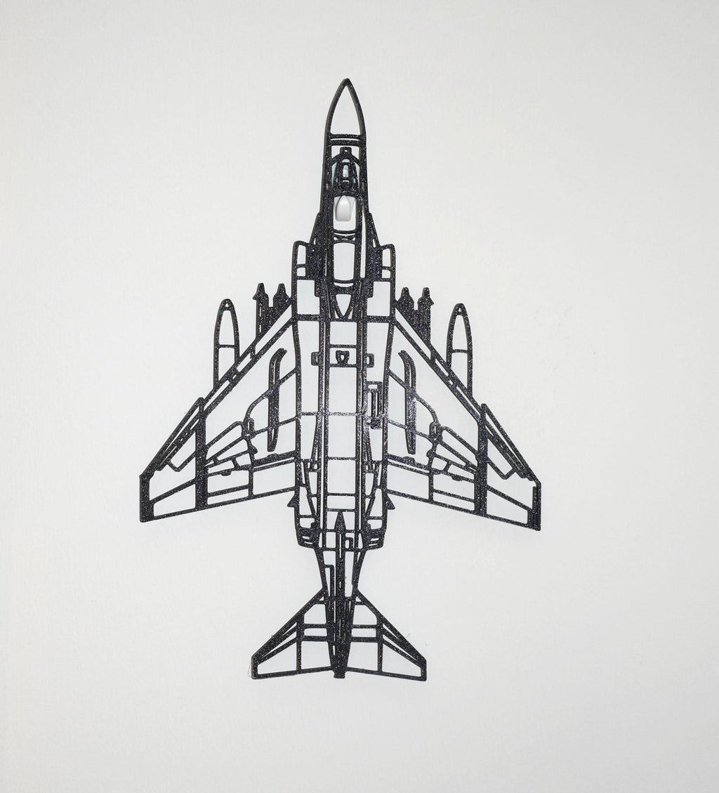 McDonnell Douglas Phantom FGR.2 Jet Fighter Wall Art - 20cm-45cm in length