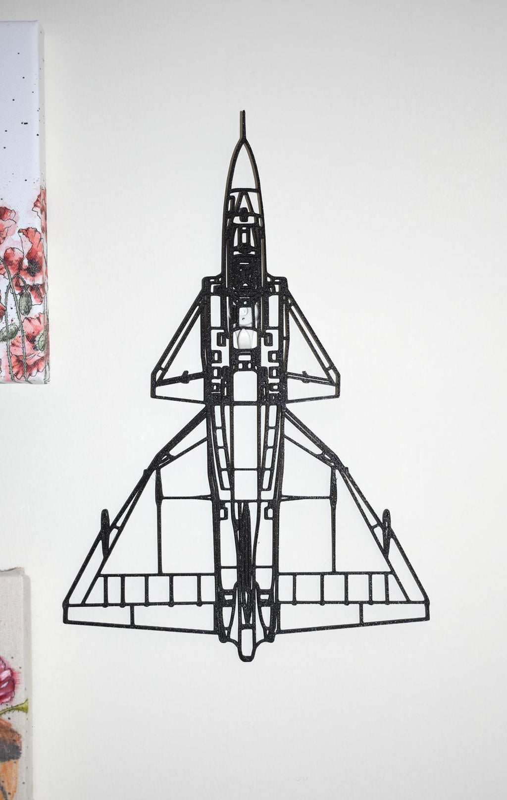 3D Printed Saab Viggen Jet Fighter Wall Art - (20cm to 45cm in length)