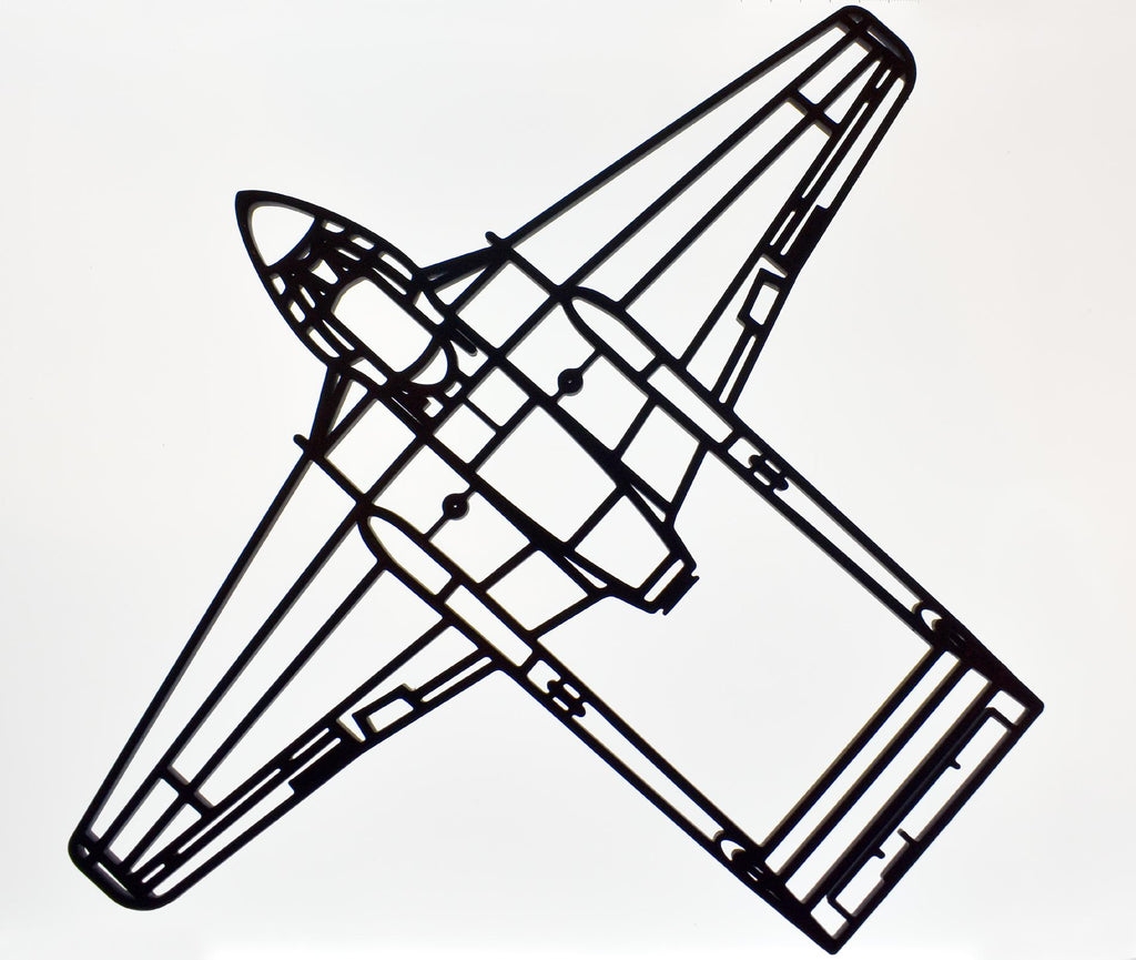 de Havilland Vampire single-seat Jet Fighter Wall Art - (20cm to 45cm span)