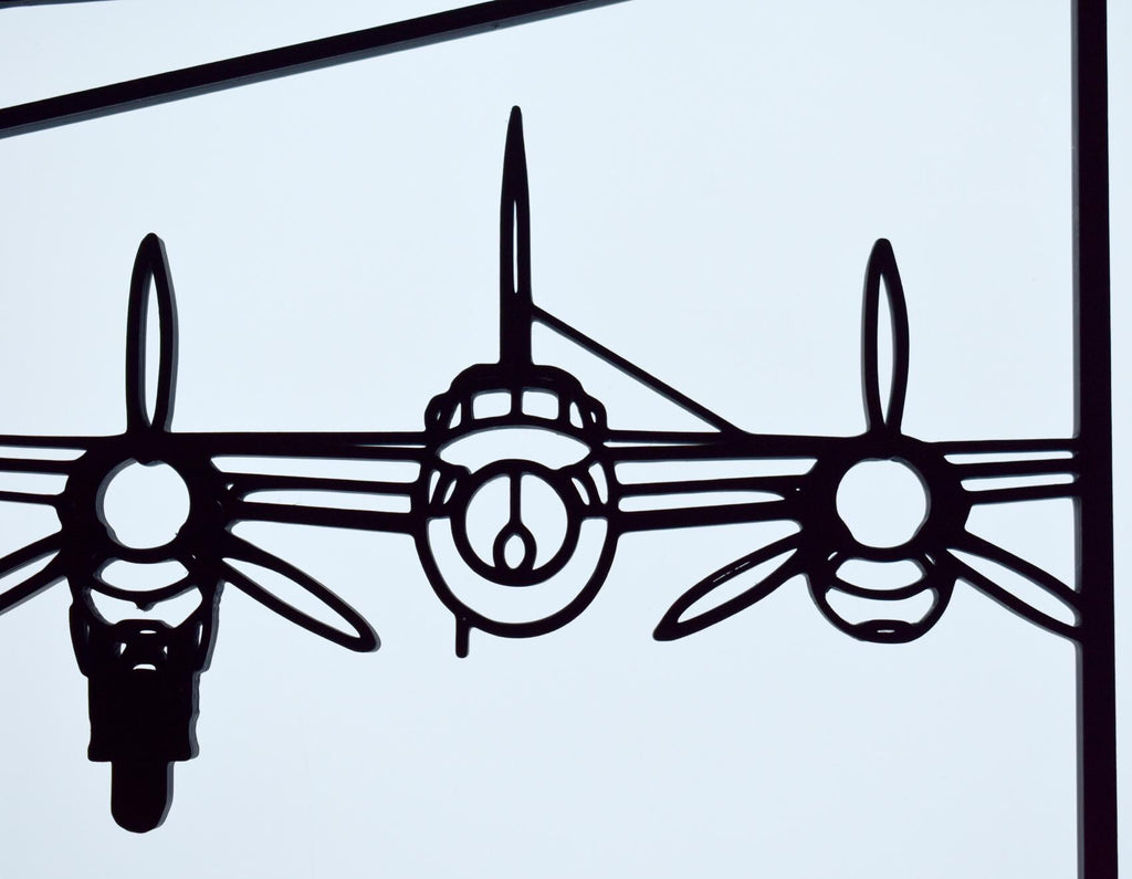 de Havilland Mosquito Bomber Three-View Wall Art