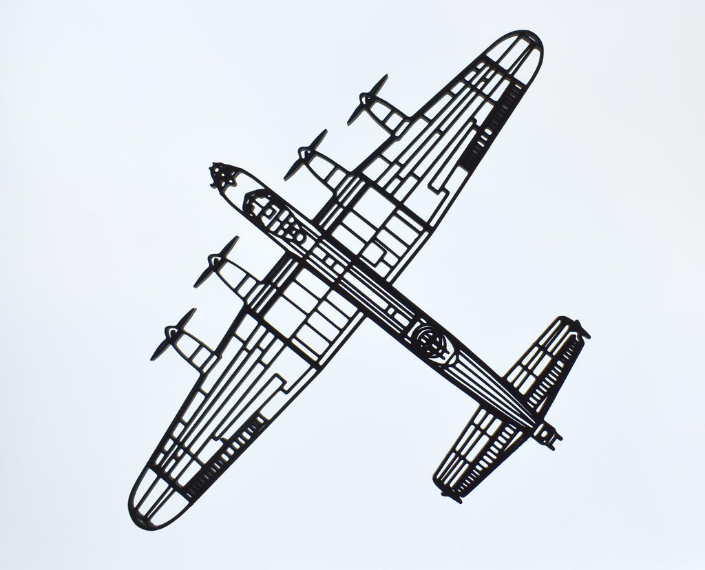 RAF, Avro Lancaster I/III WW2 Bomber Wall Art - (20cm-45cm span)
