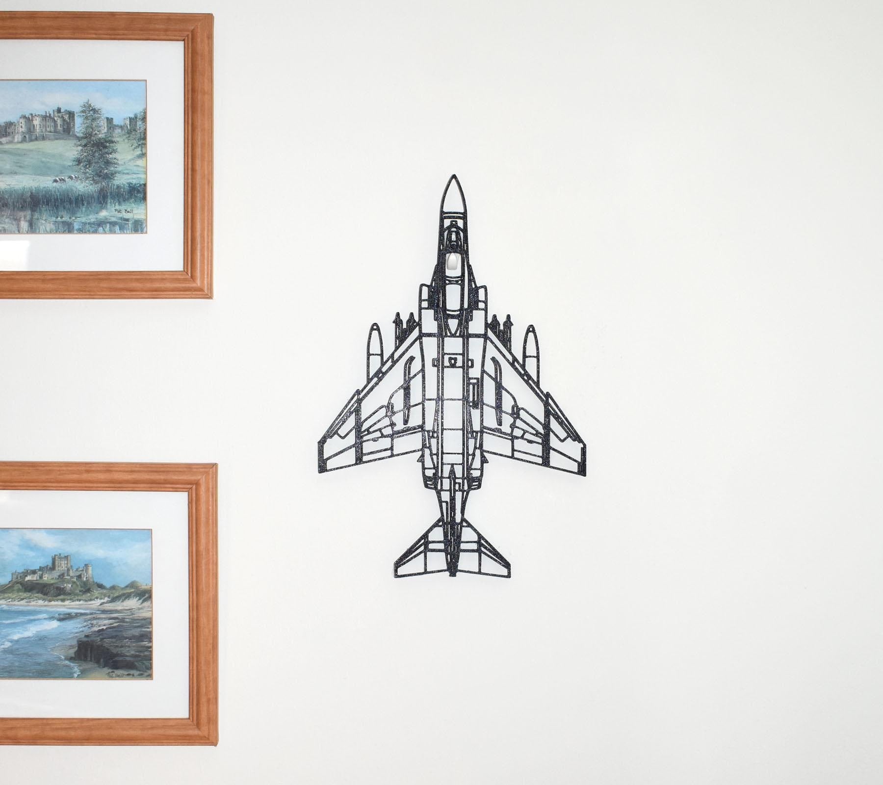 McDonnell Douglas Phantom FGR.2 Jet Fighter Wall Art - 20cm-45cm in length