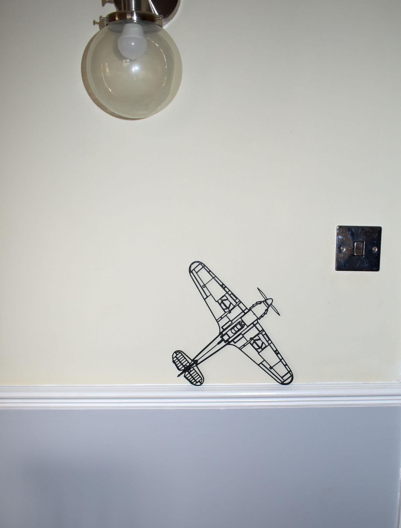 Royal Air Force, Hawker Hurricane Wall Art (20cm to 45cm span)
