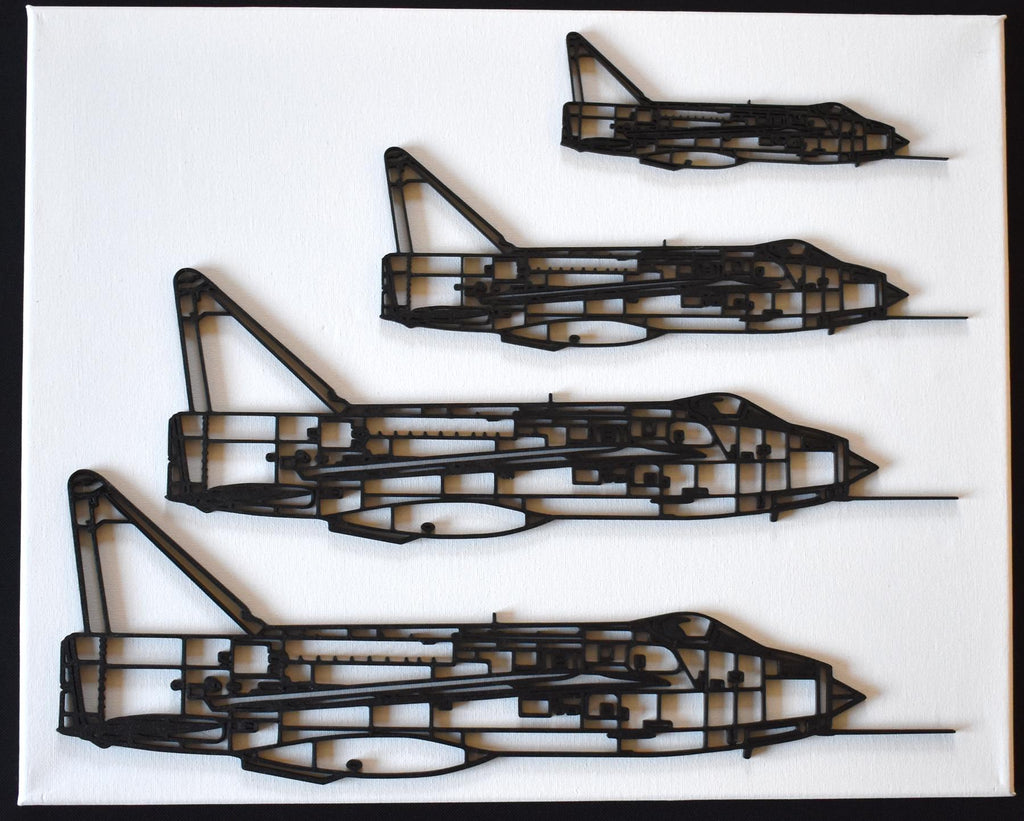 English Electric Lightning F.1 (Side View) Cold War RAF Jet Fighter Wall Art (20-45cm)