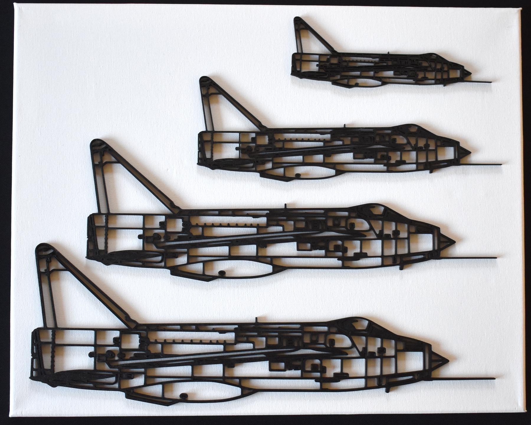 English Electric Lightning F.1 (Side View) Cold War RAF Jet Fighter Wall Art (20-45cm)