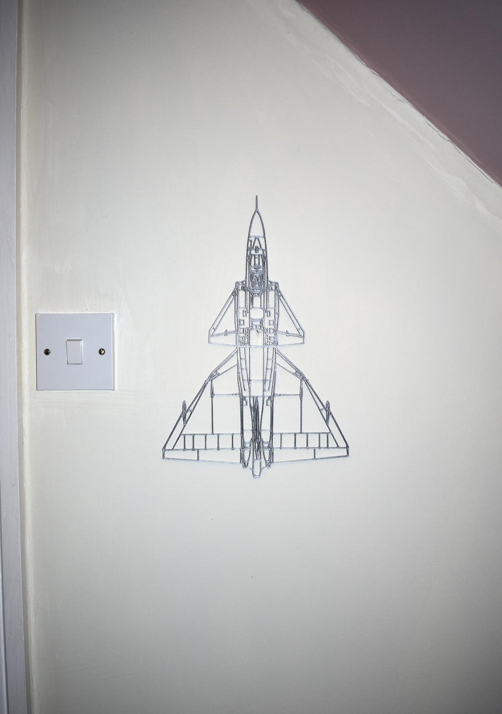 3D Printed Saab Viggen Jet Fighter Wall Art - (20cm to 45cm in length)