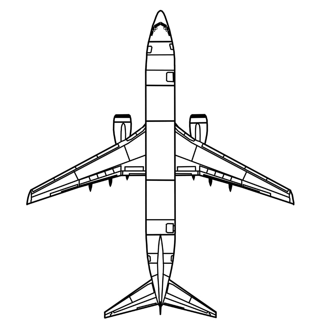 Boeing 737-800 short/medium-haul jet airliner Wall Art (20 to 45cm long)