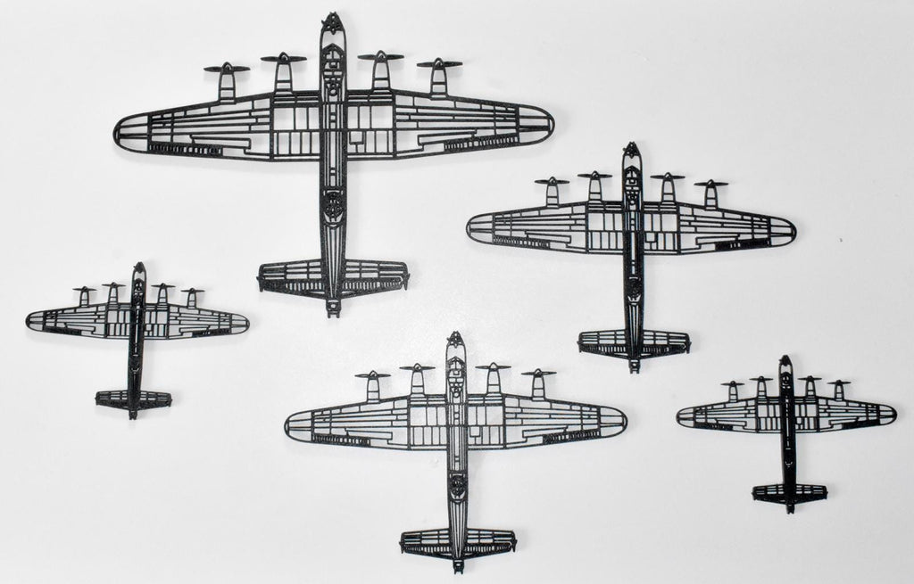 RAF, Avro Lancaster I/III WW2 Bomber Wall Art - (20cm-45cm span)