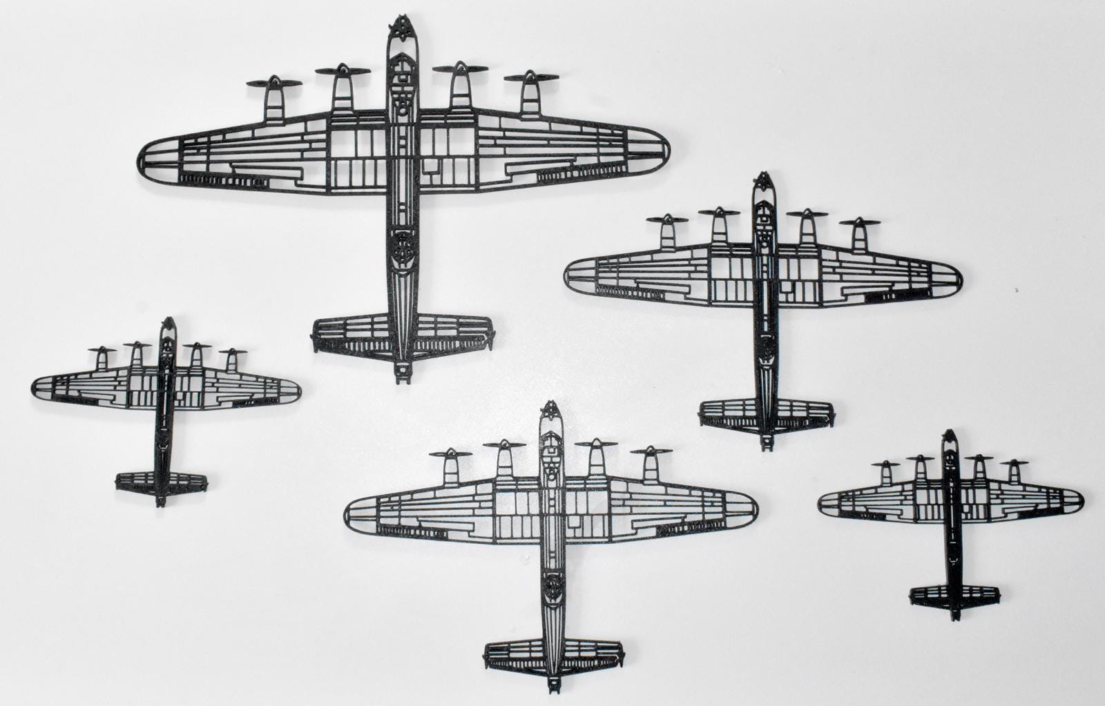 RAF, Avro Lancaster I/III WW2 Bomber Wall Art - (20cm-45cm span)
