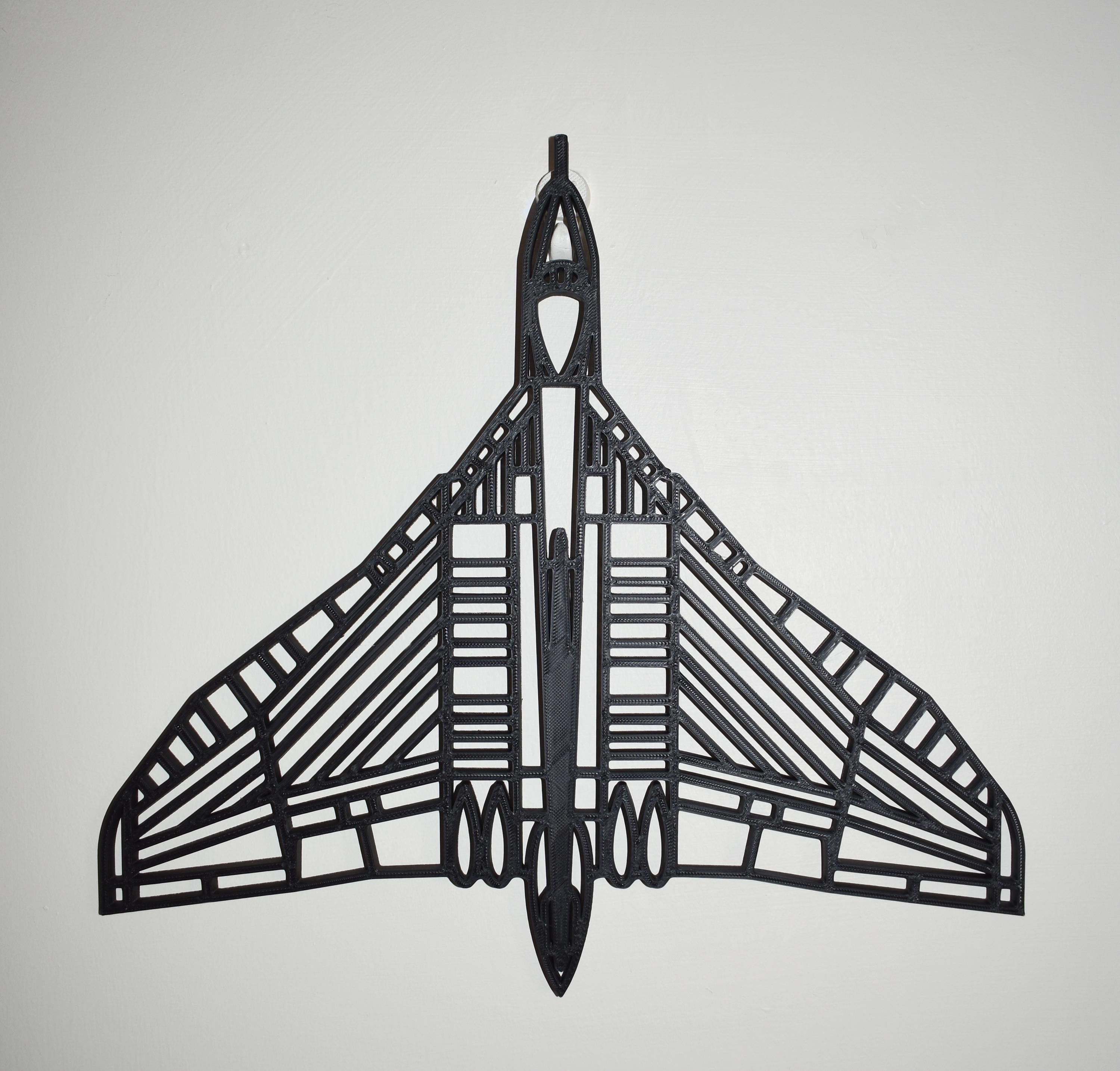 Avro Vulcan, RAF Cold War Jet Bomber Wall Art - (20cm to 40cm span)