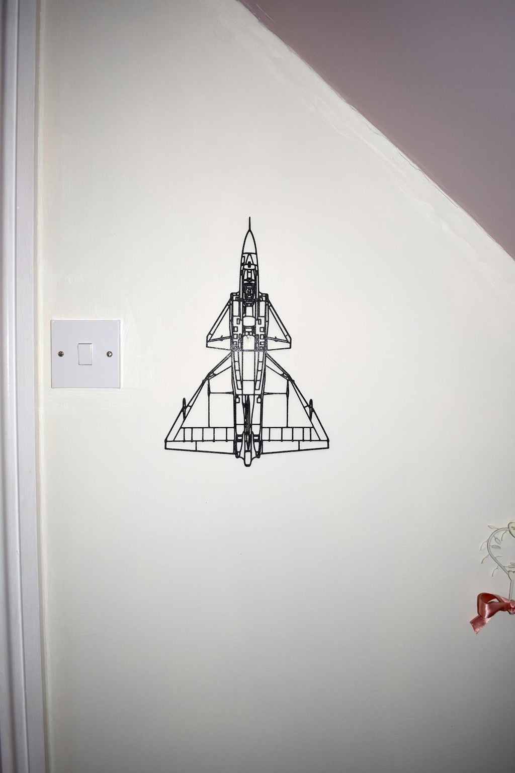 3D Printed Saab Viggen Jet Fighter Wall Art - (20cm to 45cm in length)