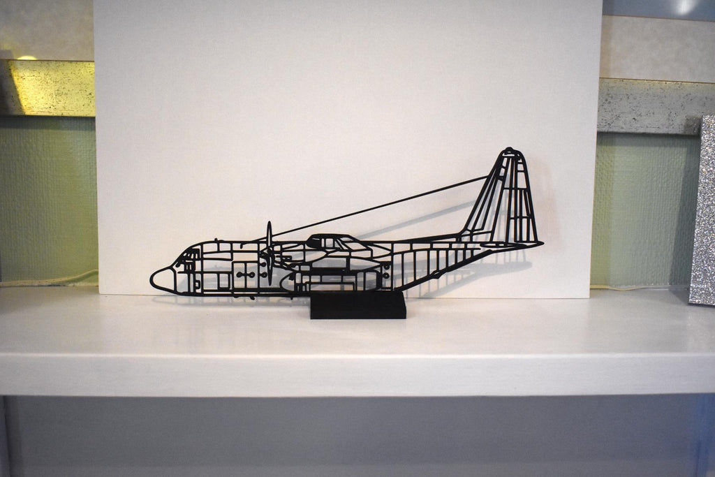 Lockheed Hercules C.1 (C-130K) Profile Artwork for the wall, desktop, shelf, mantelpiece etc (30cm long)