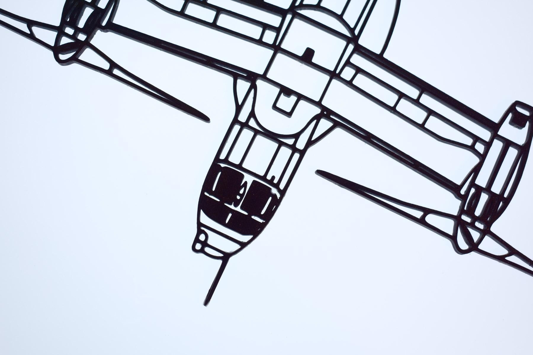 Bell-Boeing V-22 Osprey tiltrotor military transport Wall Art - (20cm-45cm span)