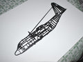 Lockheed Hercules C.1 (C-130K) Profile Artwork for the wall, desktop, shelf, mantelpiece etc (30cm long)