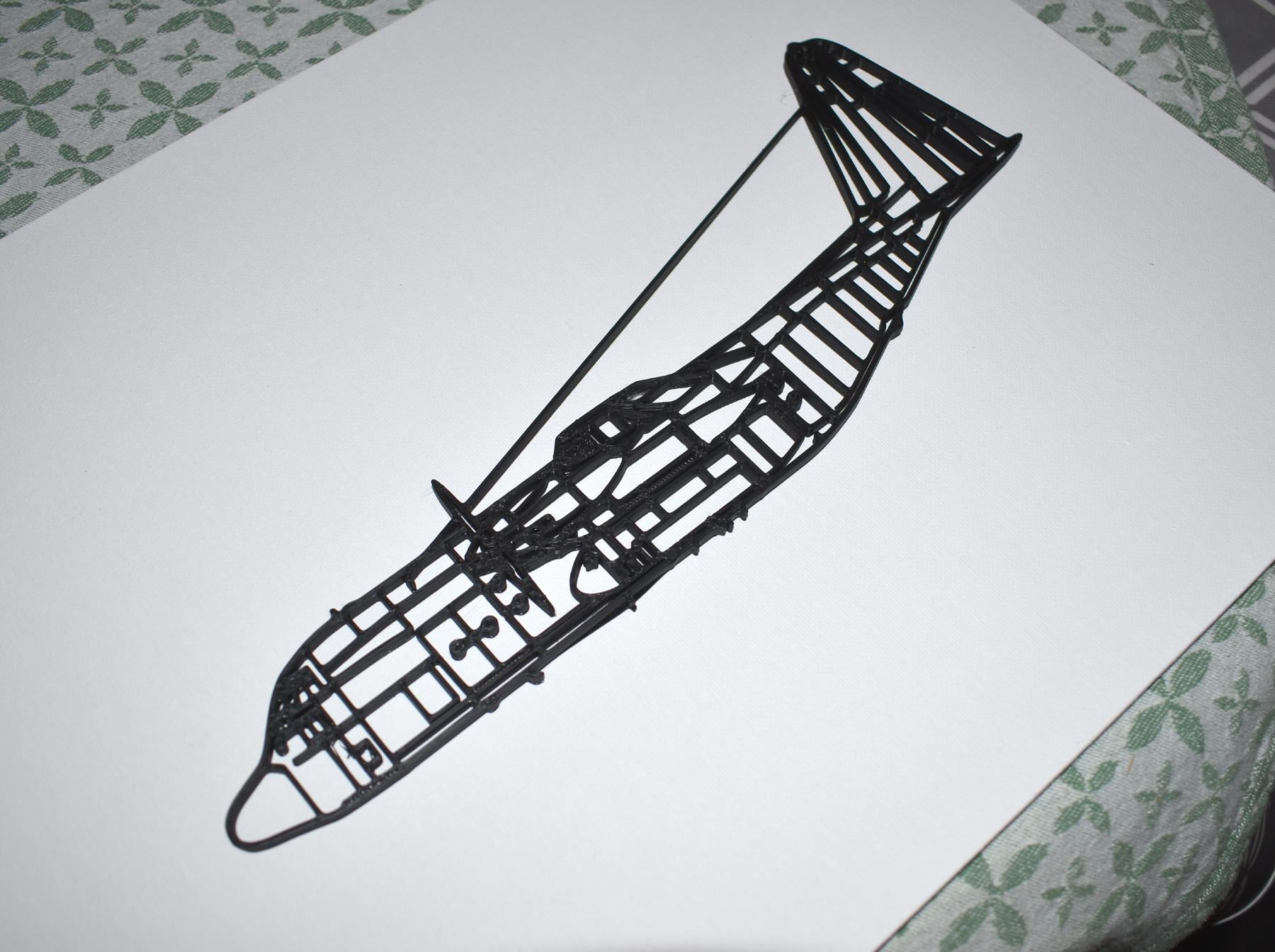 Lockheed Hercules C.1 (C-130K) Profile Artwork for the wall, desktop, shelf, mantelpiece etc (30cm long)