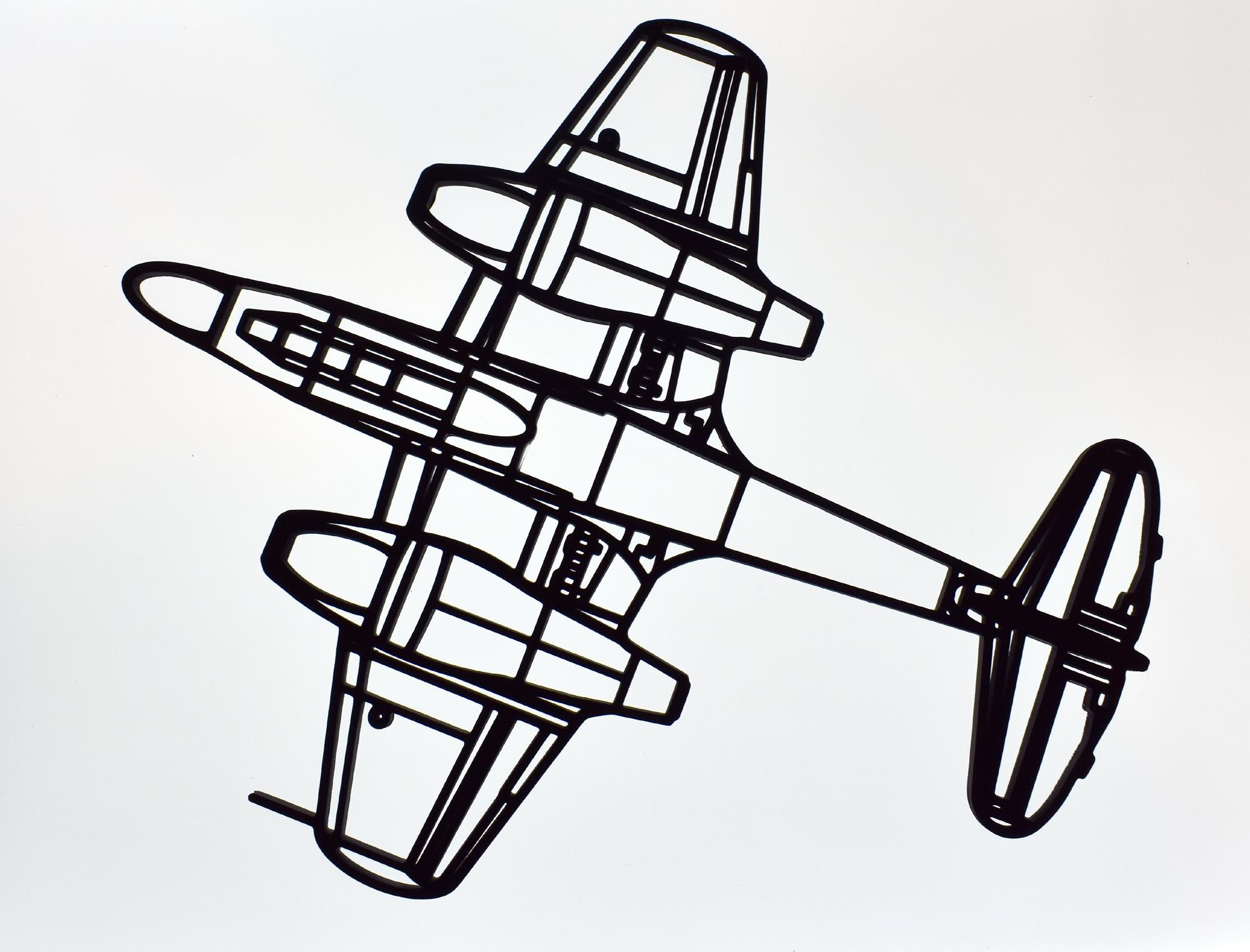 Gloster Meteor T.7 two-seat Jet Trainer Wall Art (20cm to 45cm in length)