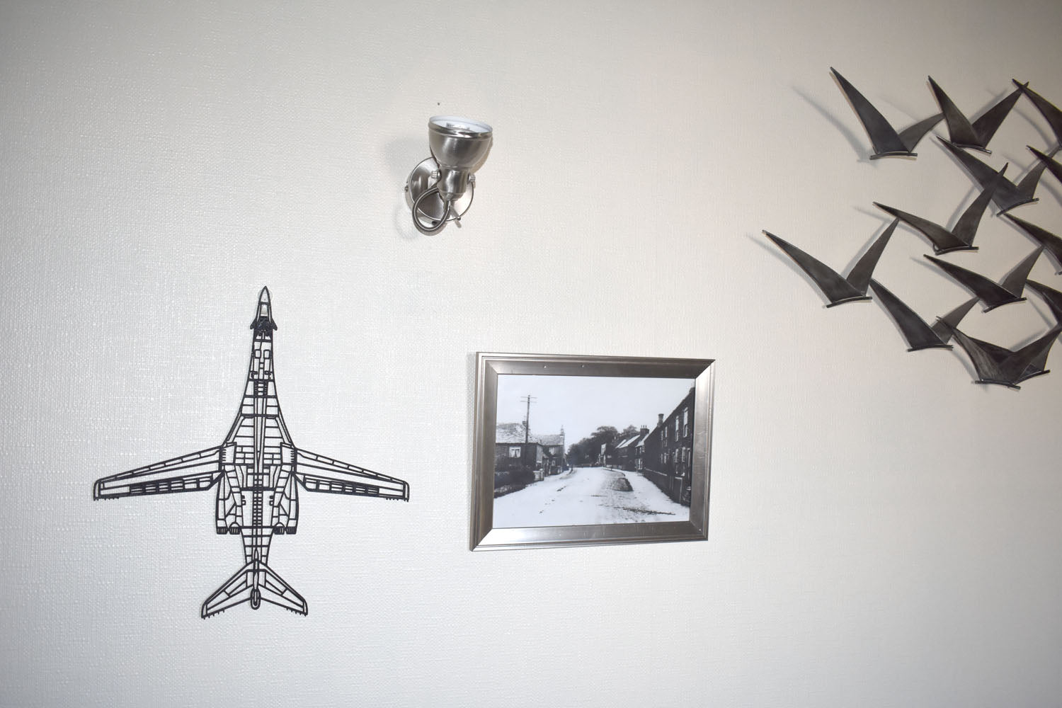 3D Printed Rockwell B-1 Lancer with swept wings, Supersonic Jet Bomber Wall Art