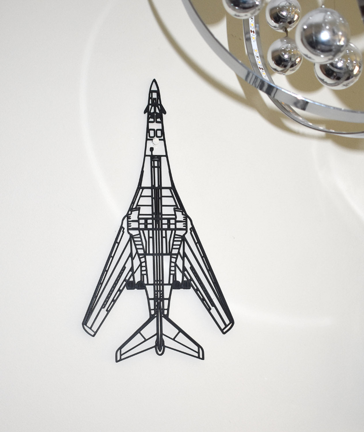 3D Printed Rockwell B-1 Lancer with swept wings, Supersonic Jet Bomber Wall Art