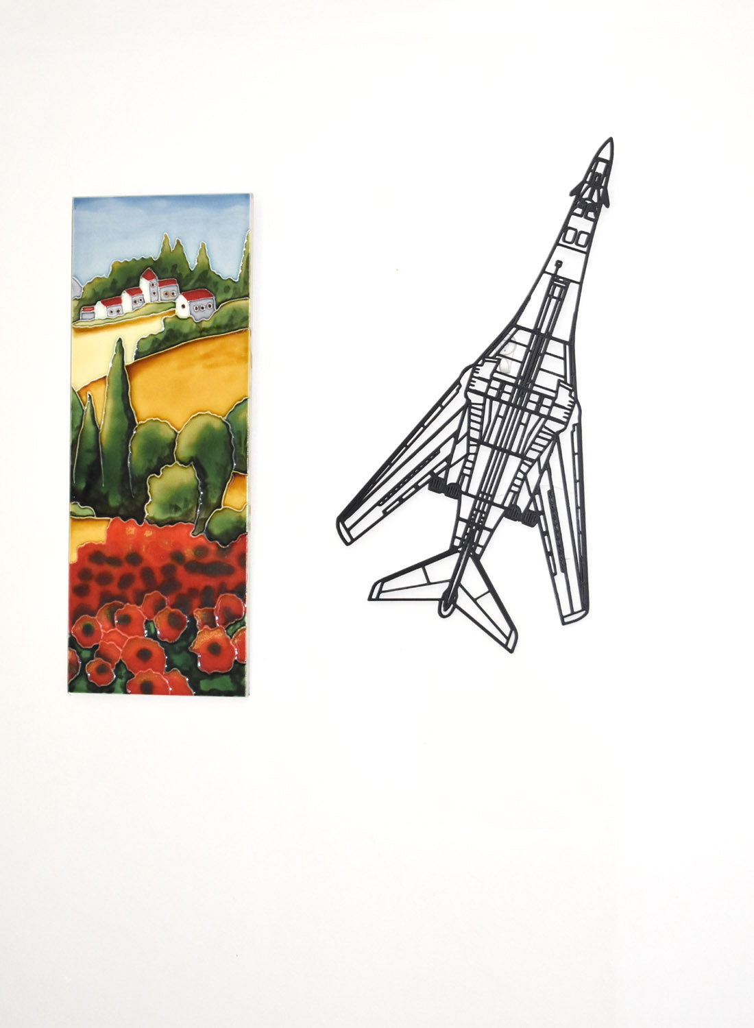 3D Printed Rockwell B-1 Lancer with swept wings, Supersonic Jet Bomber Wall Art