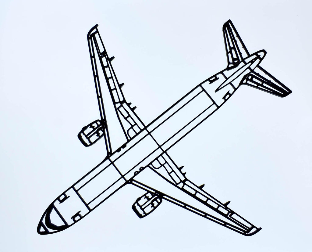 Airbus A320, narrow-body jet airliner Wall Art - (20 to 40cm long)