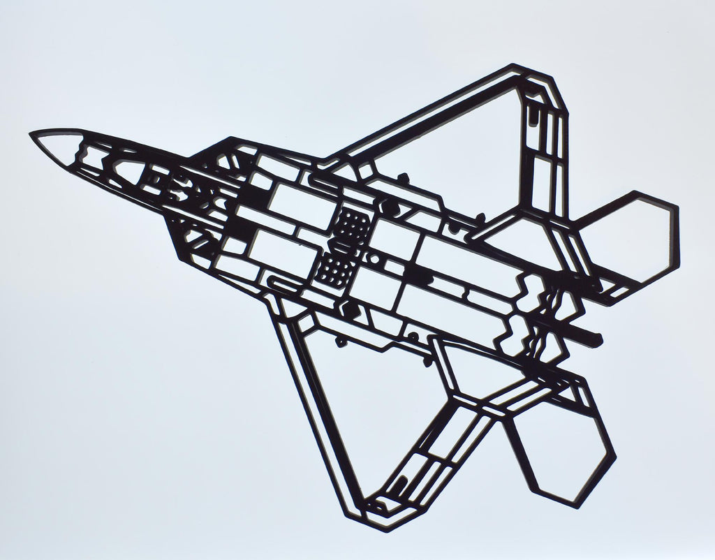Lockheed Martin F-22 Raptor Wall Art - (20cm-45cm in length)
