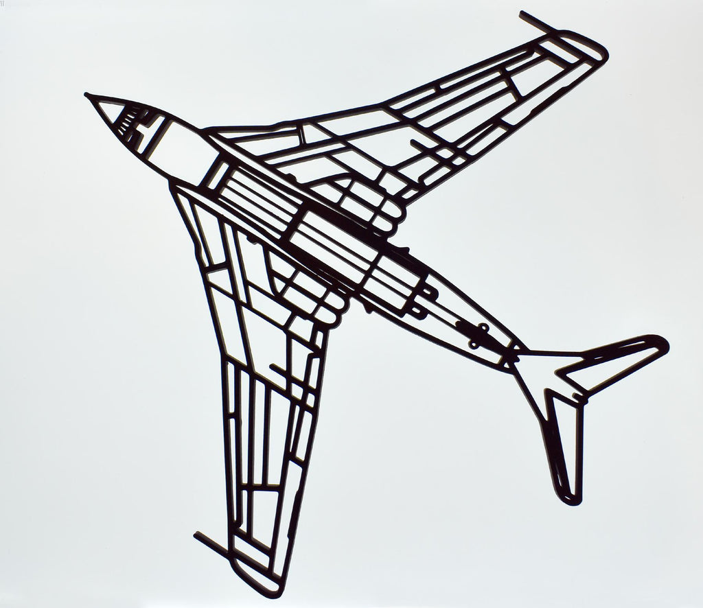 3D Printed Handley Page Victor Bomber Wall Art - (20cm to 45cm in length)