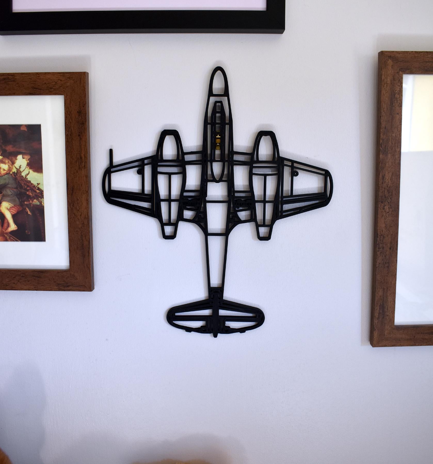 Gloster Meteor T.7 two-seat Jet Trainer Wall Art (20cm to 45cm in length)