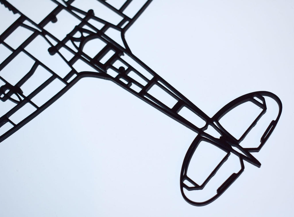 RAF, Supermarine Spitfire Mk.IX Fighter Aircraft Wall Art - (20cm-40cm span)