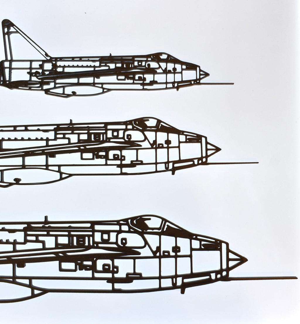 English Electric Lightning F.1 (Side View) Cold War RAF Jet Fighter Wall Art (20-45cm)