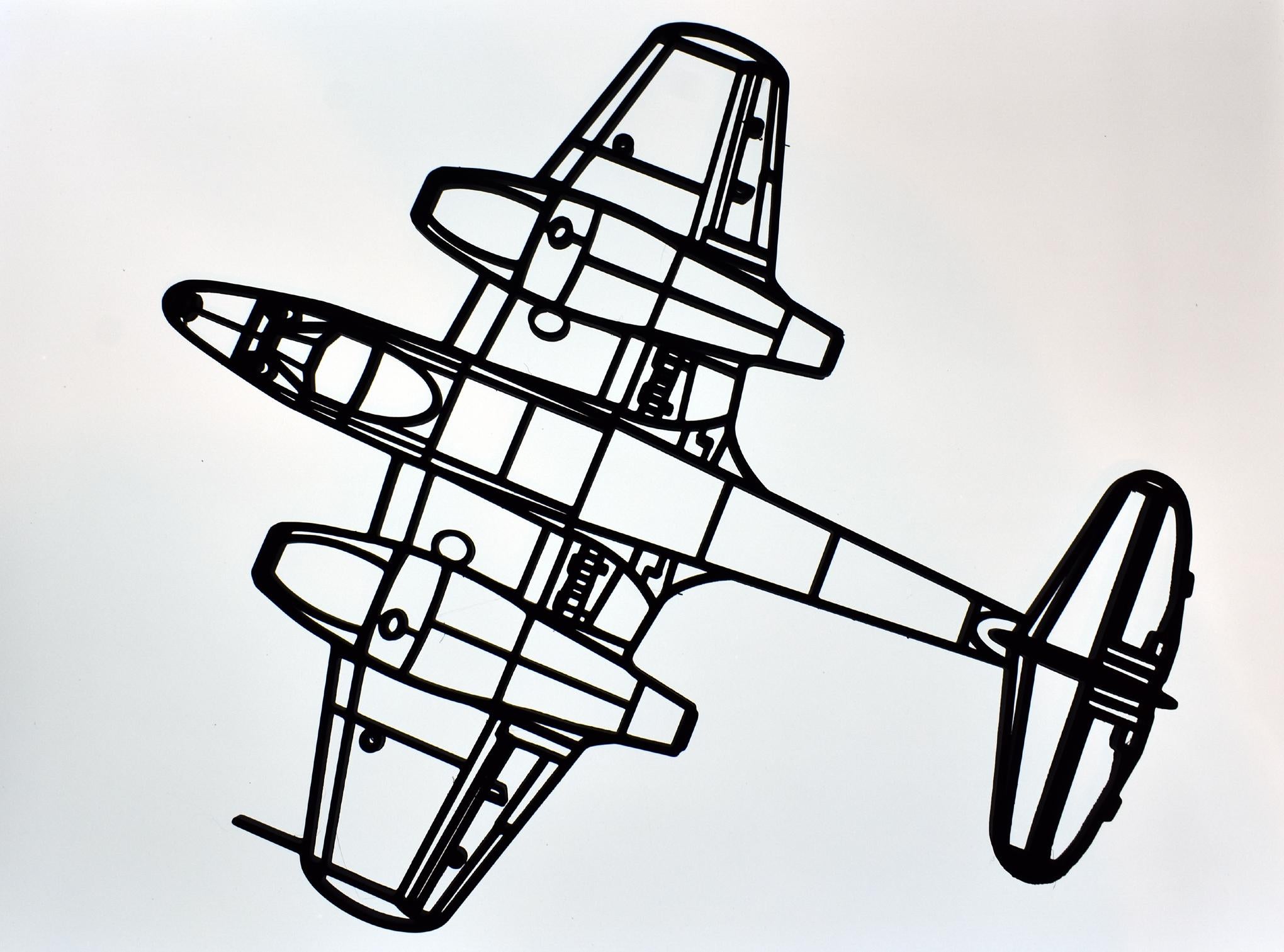 Gloster Meteor F.8 single-seat Jet Fighter Wall Art - (20cm to 45cm in length)