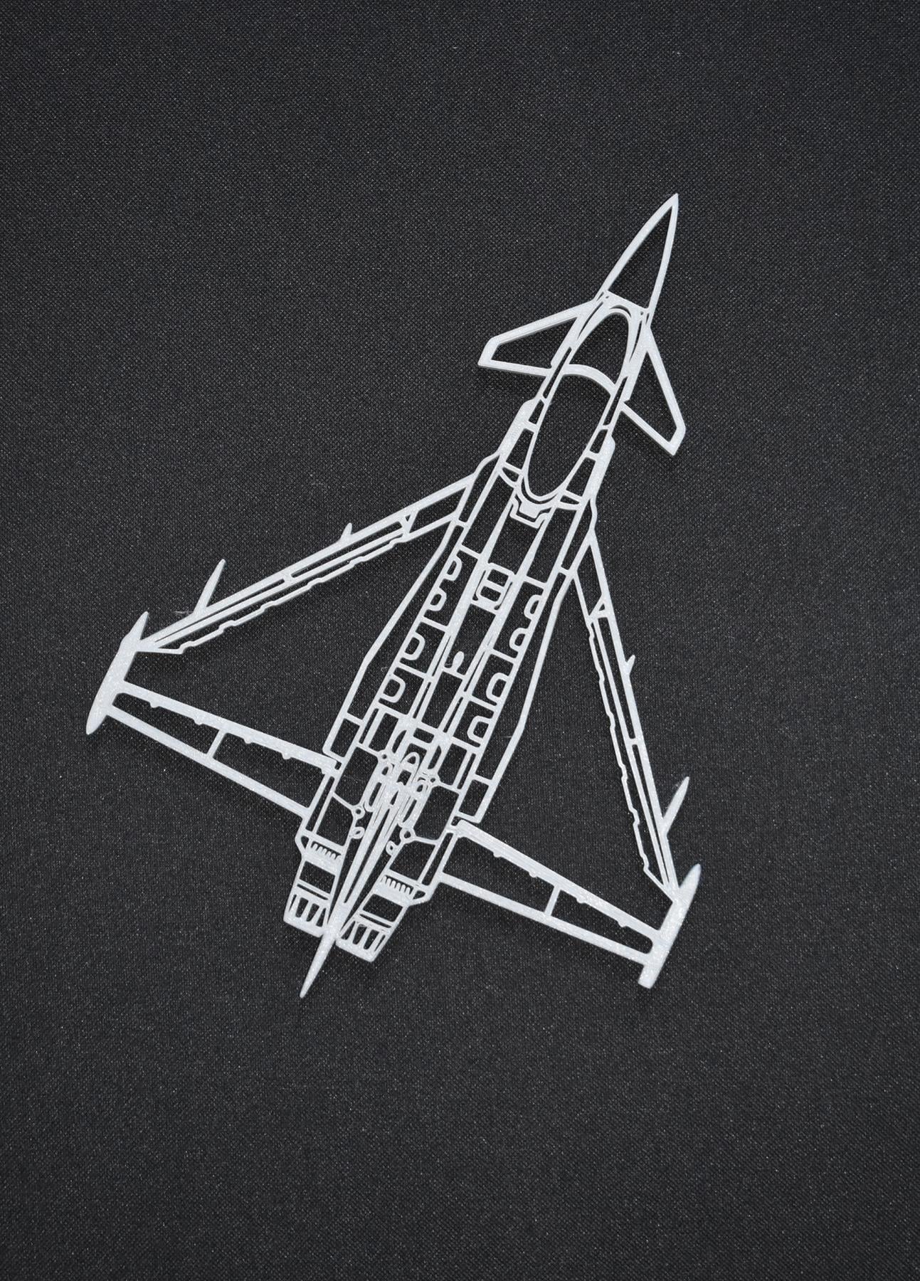 Royal Air Force (RAF), Eurofighter Typhoon Fighter Wall Art - (20cm-45cm length)