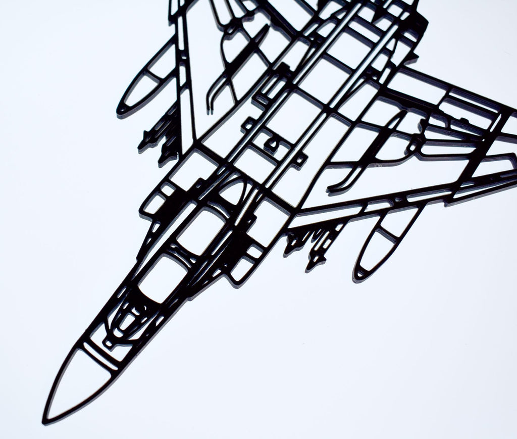 McDonnell Douglas Phantom FGR.2 Jet Fighter Wall Art - 20cm-45cm in length