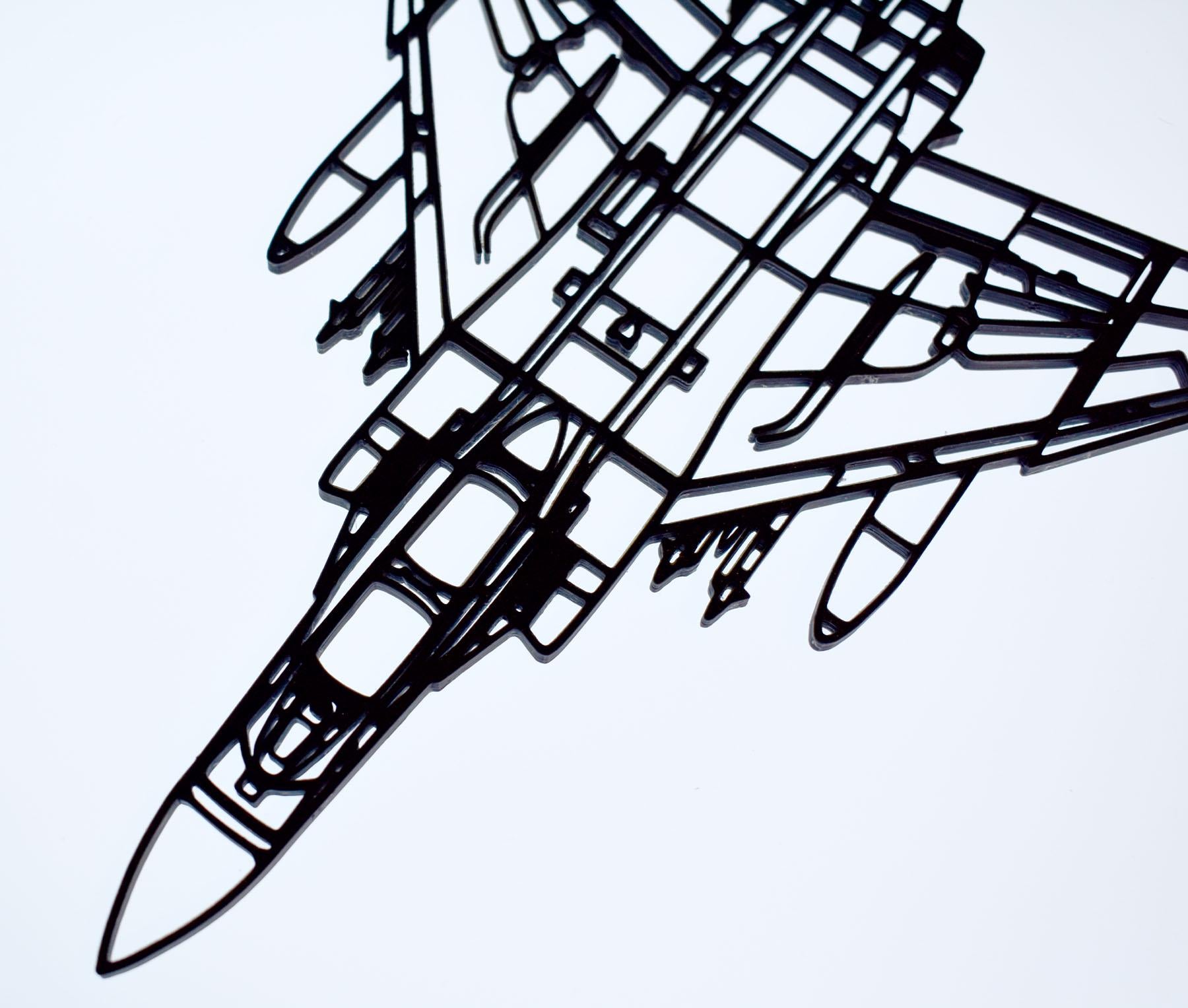 McDonnell Douglas Phantom FGR.2 Jet Fighter Wall Art - 20cm-45cm in length