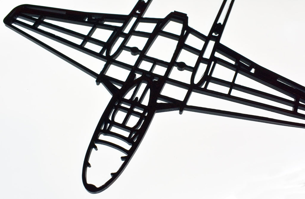 de Havilland Vampire T.11 twin-seat Jet Trainer Wall Art - (20cm to 45cm span)