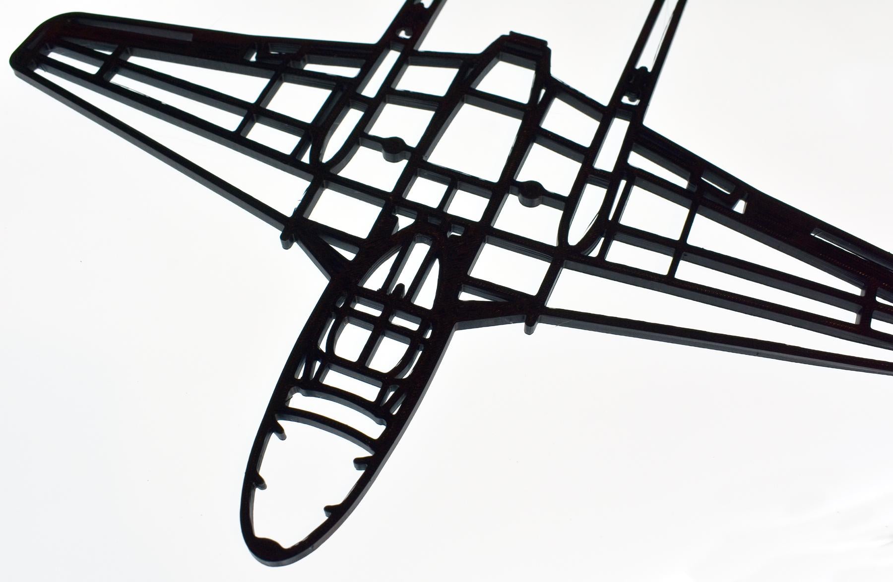 de Havilland Vampire T.11 twin-seat Jet Trainer Wall Art - (20cm to 45cm span)