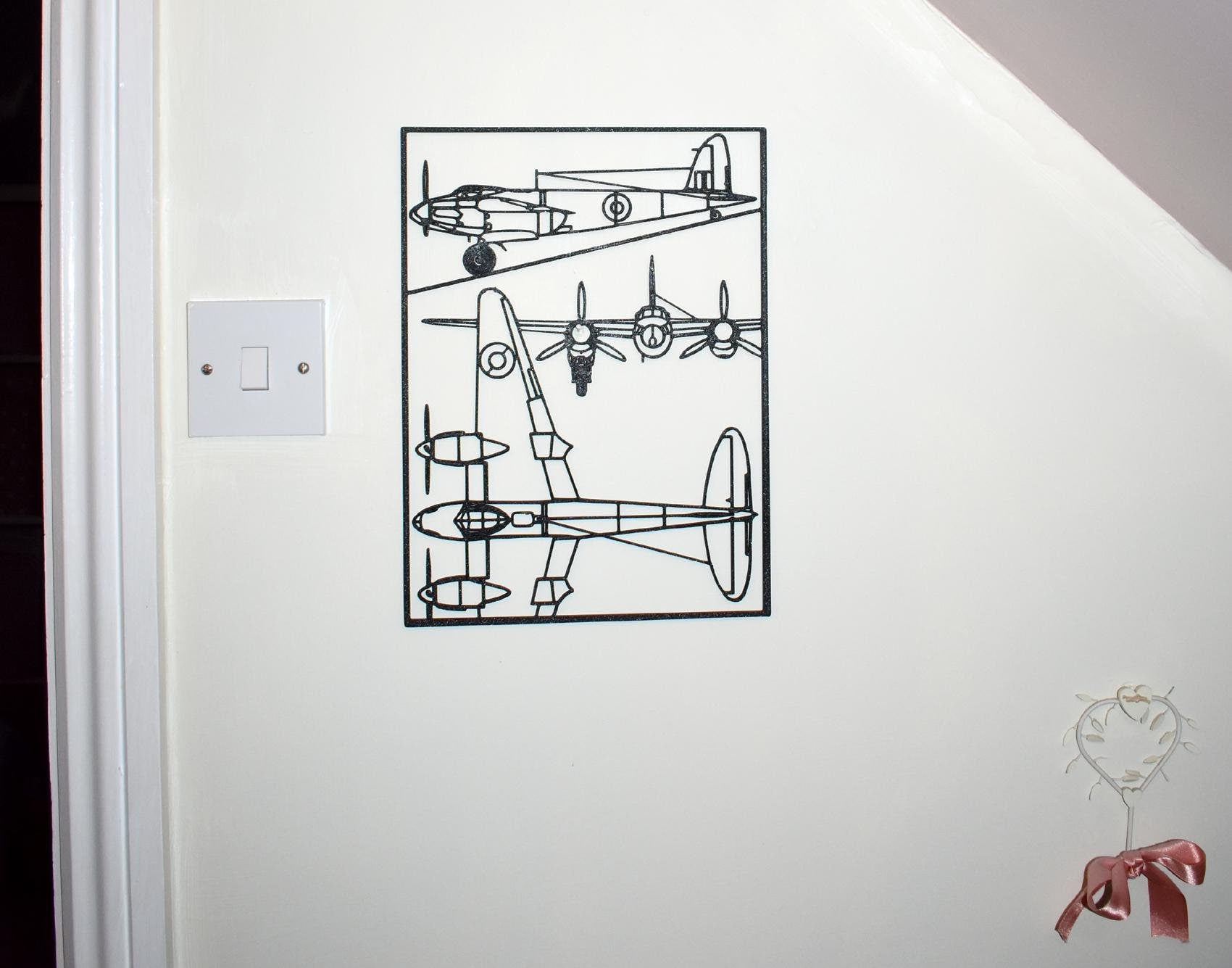 de Havilland Mosquito Bomber Three-View Wall Art