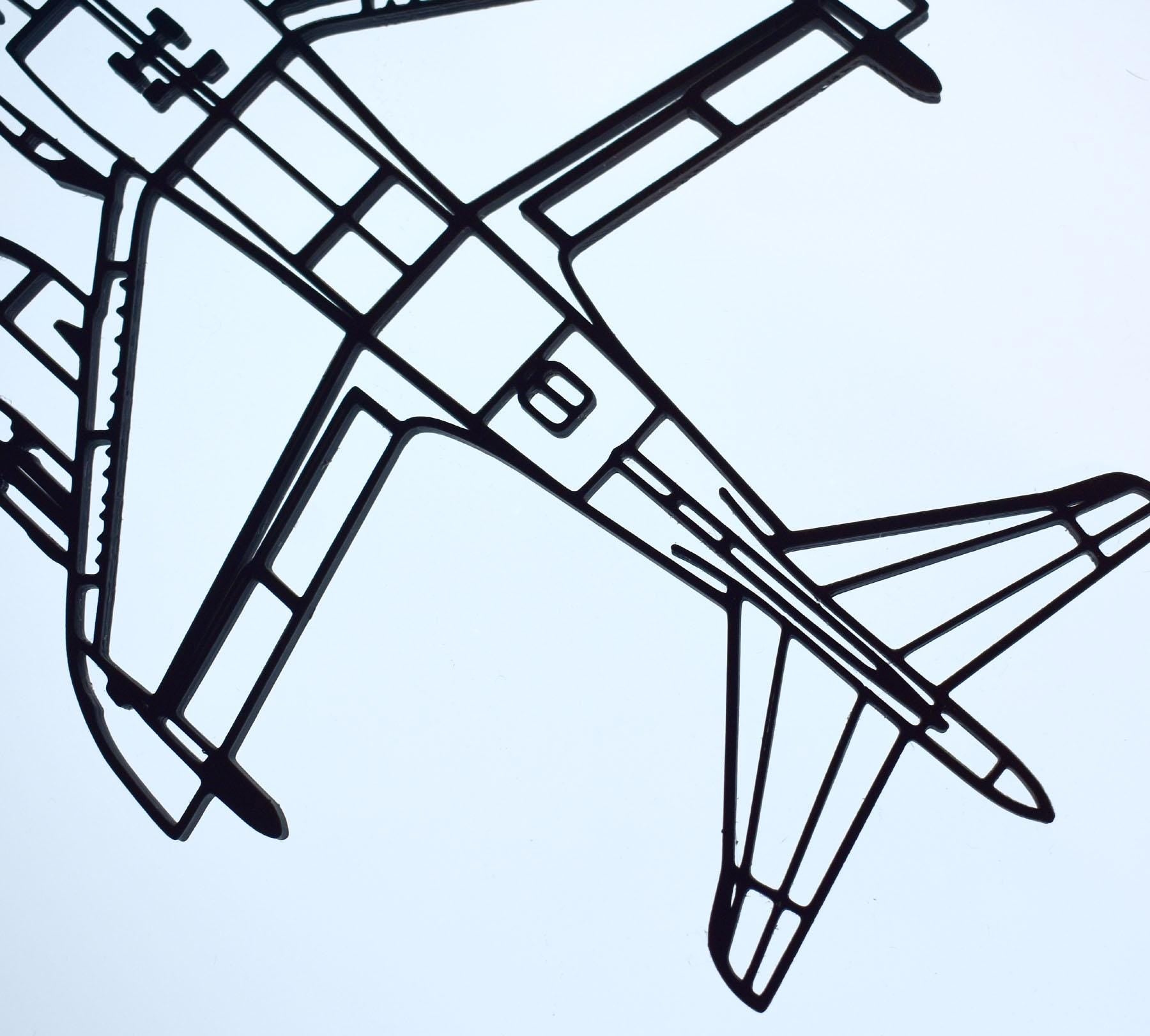 RAF, Hawker Siddeley Harrier GR.1 Jet Fighter Wall Art - 20cm-45cm in length