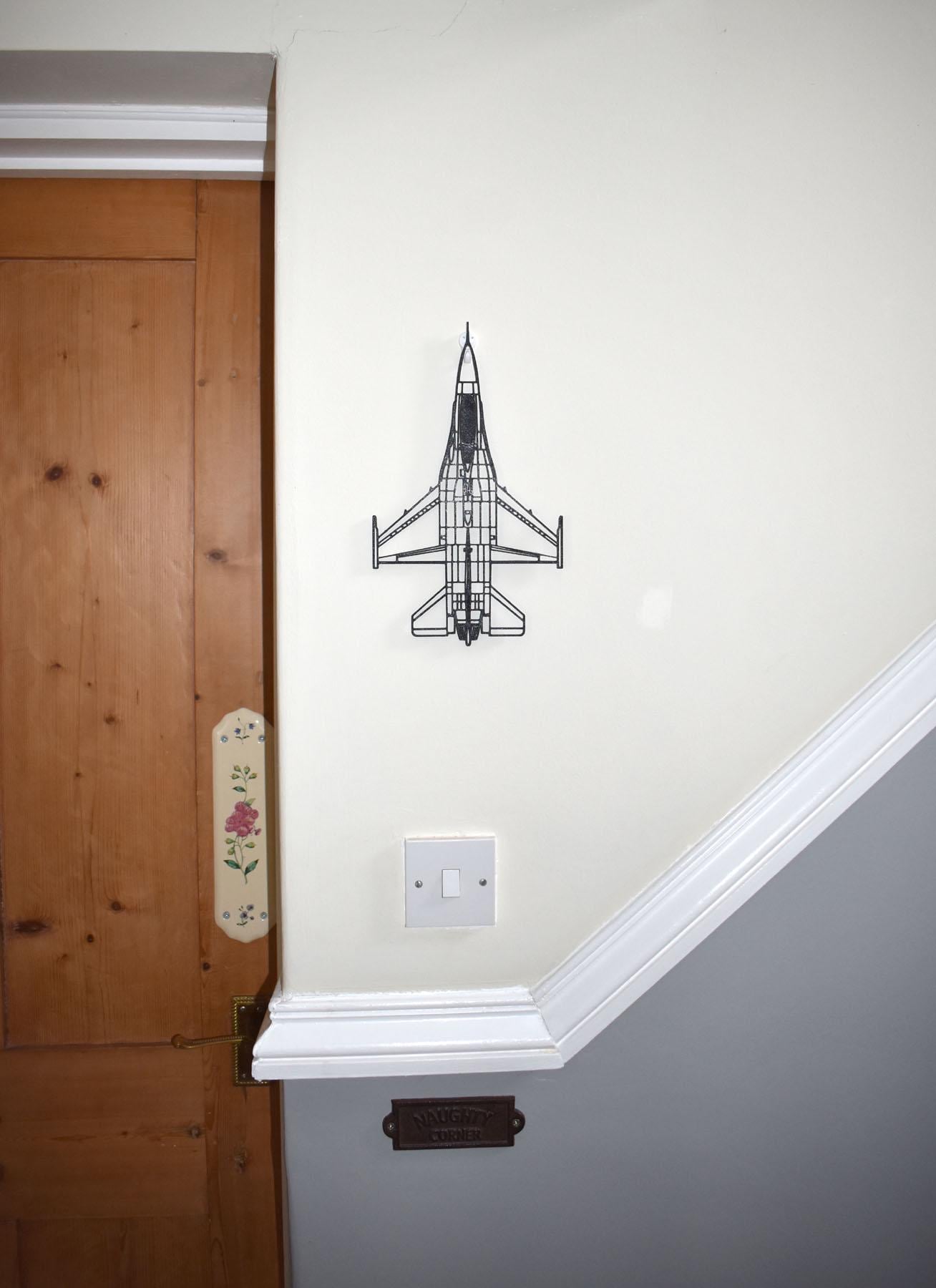 General Dynamics (Lockheed-Martin) F-16 Fighting Falcon Wall Art - (20cm-45cm length)