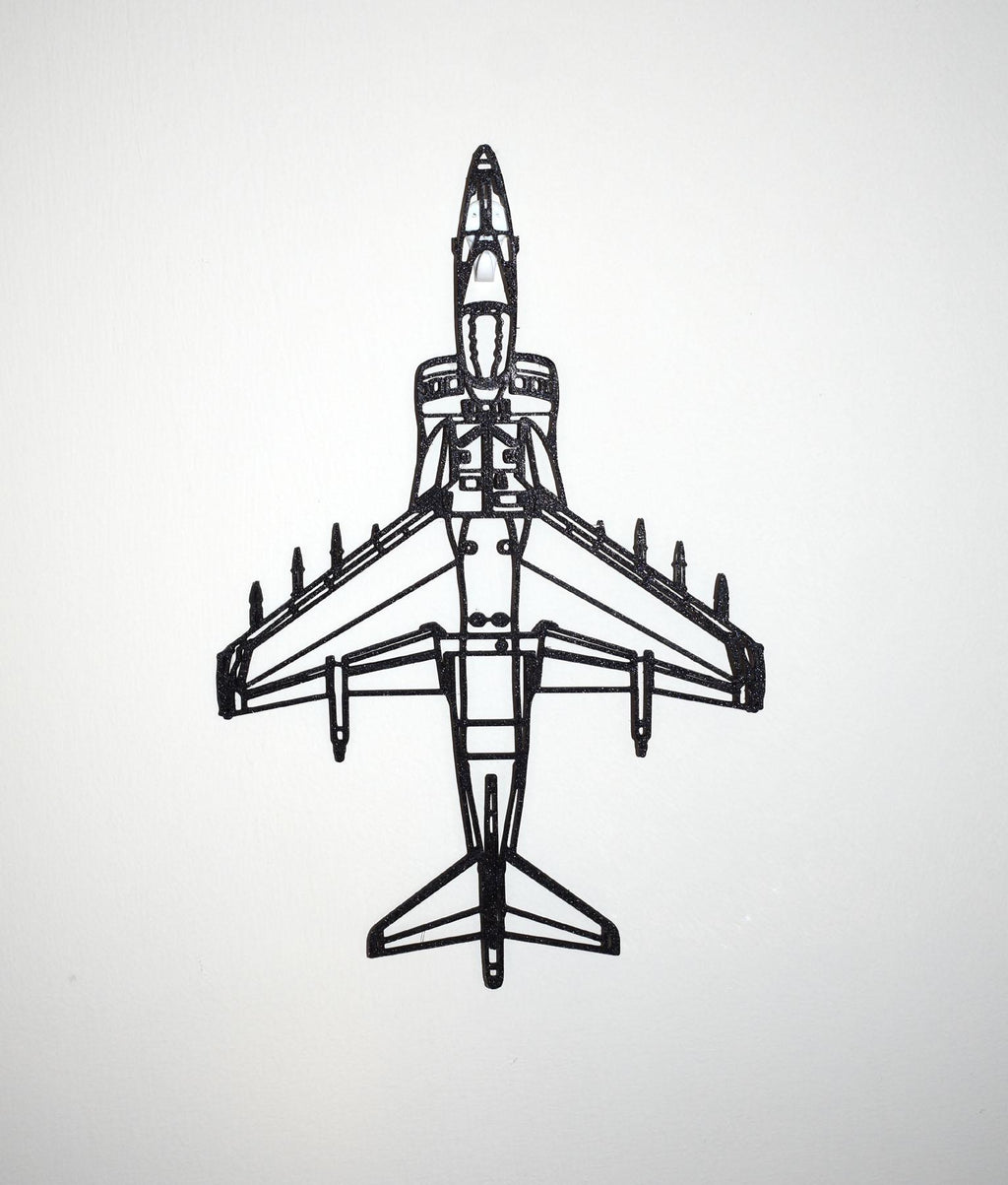 RAF, British Aerospace Harrier GR.7 Jet Fighter Wall Art - (20cm-45cm in length)